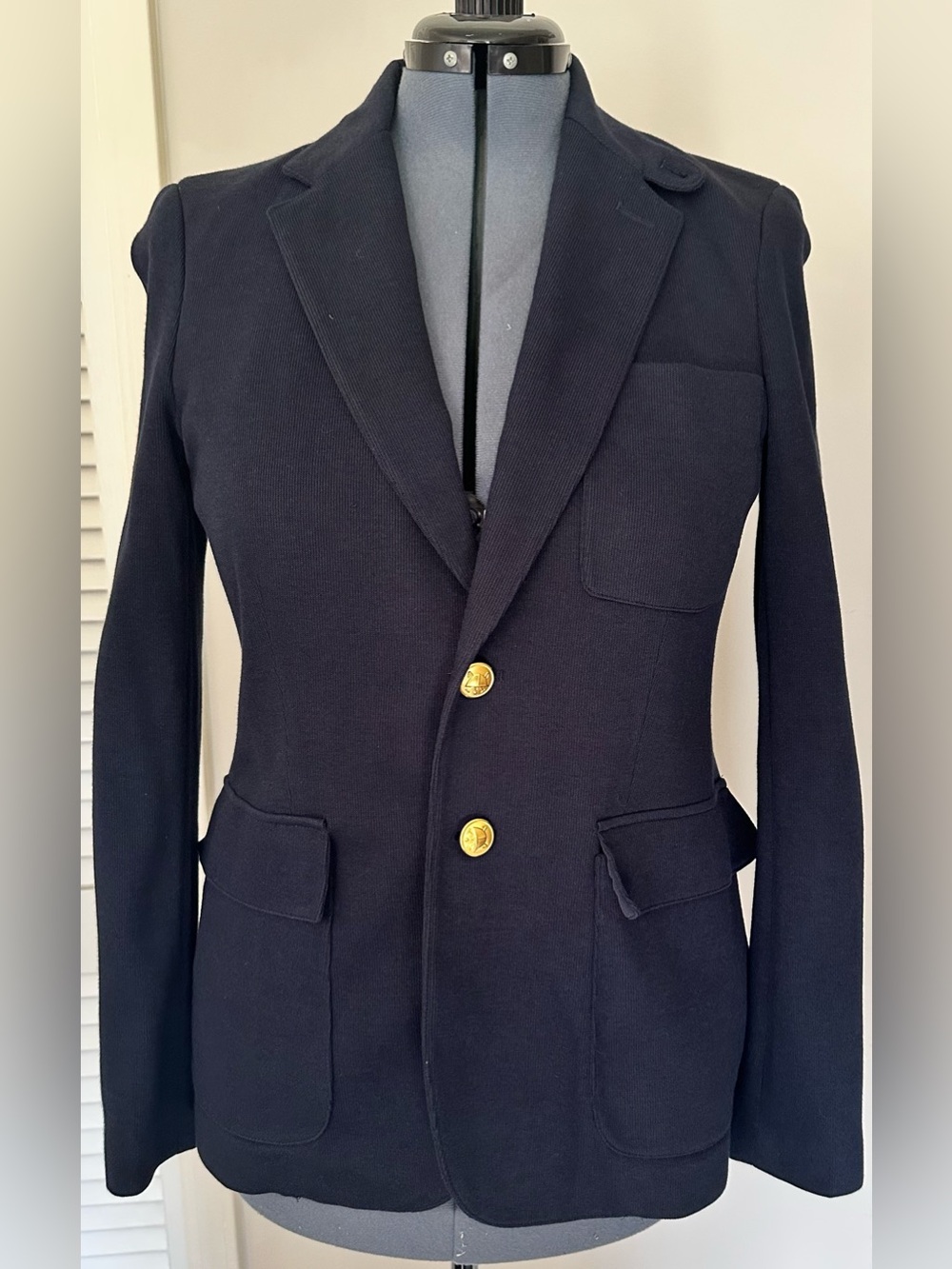 Polo Ralph Lauren Women’s Navy Stretch Blazer Size 12
